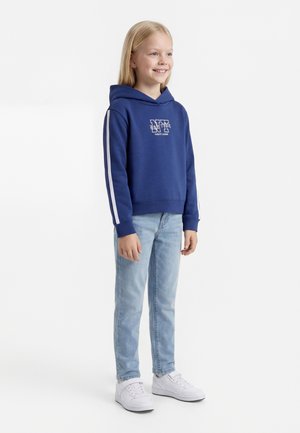 Name it NKFNAPES LS SH WH UNB - Džemperis su gobtuvu - blue