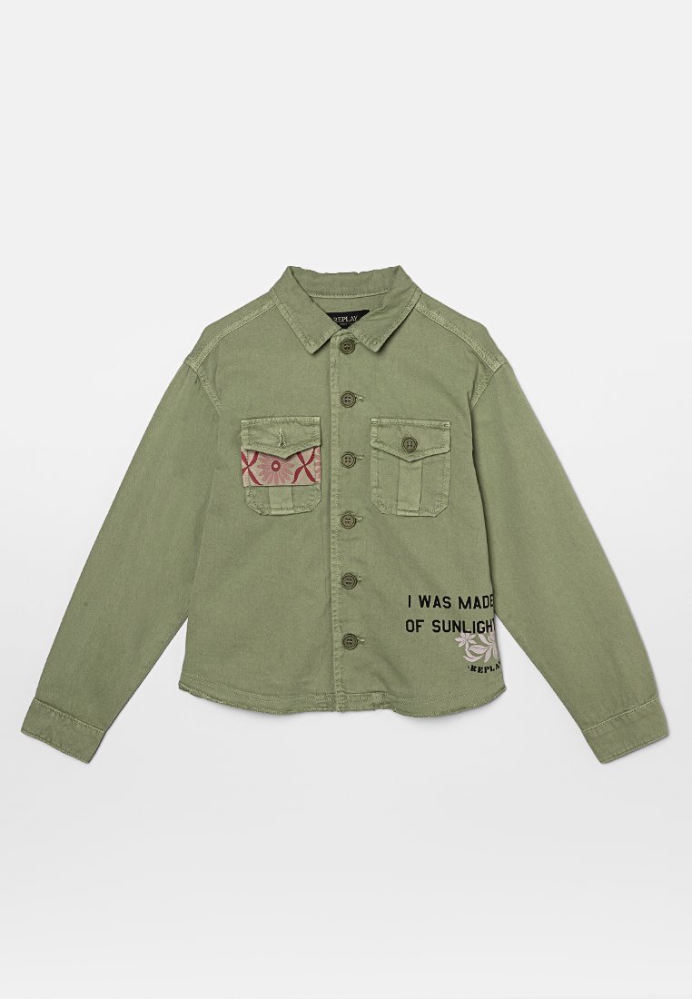 Replay Lichte jas olijfgroen Replay Lichte jas olijfgroen