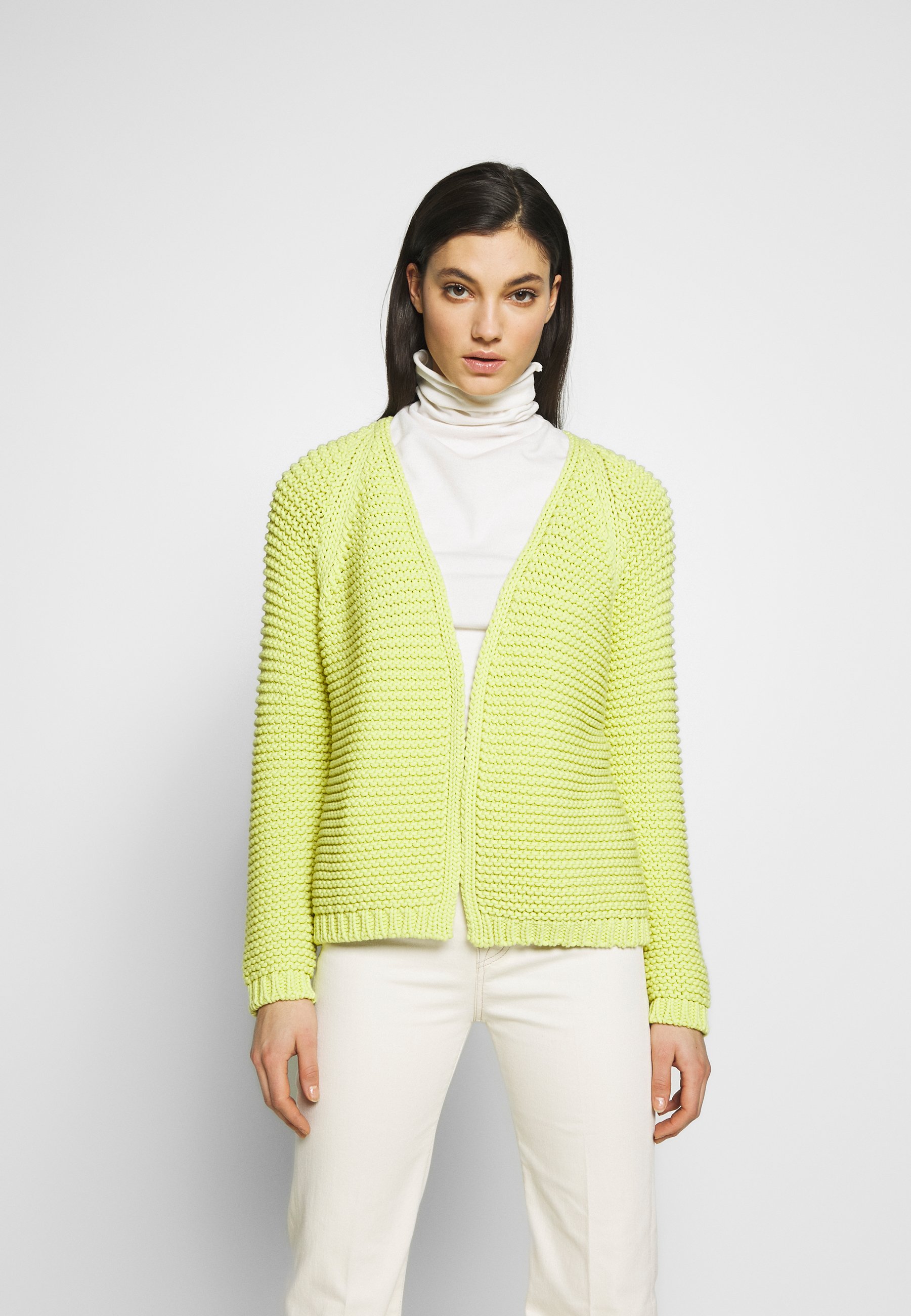 DRYKORN DRENA Cardigan lemon Zalando.no DRYKORN LEVEL Bukse check neon Zalando.no