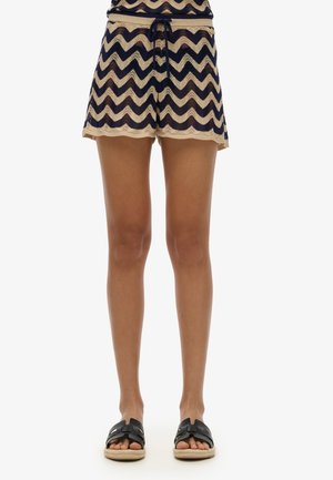 Superdry & Co ZIGZAG - Short - navy gold zigzag