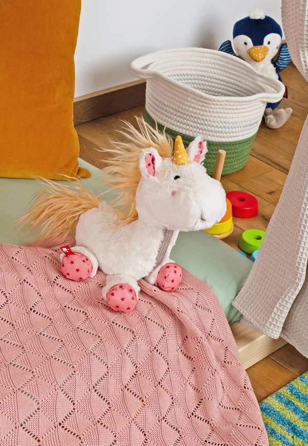 EINHORN PATCHWORK SWEETY – Kuscheltier – weiß