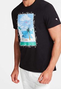 Guess Camiseta estampada - black