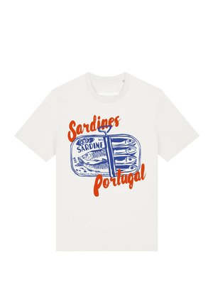 watapparel, SARDINES PORTUGAL UNISEX - T-shirt imprimé - off white