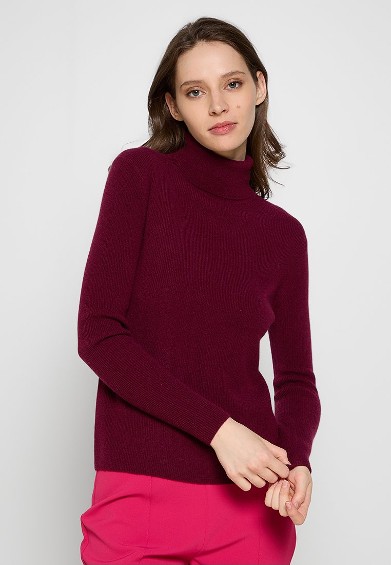 Just Cashmere Trui bordeauxrood