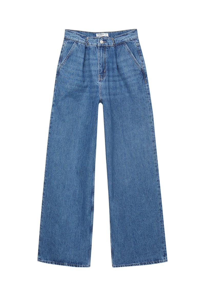 PULL&BEAR Flared Jeans blauw denim/bluedenim