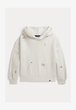 Polo Ralph Lauren, EMBROIDERED FRENCH TERRY HOODIE 7-14Y - Majica s kapuljačom - deckwash white