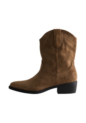 Cowboy/Biker boots - camel