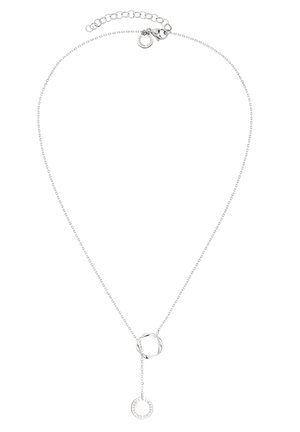 ELLI Necklace Ladies Y-chain Geo Trend with crystals in 925 sterling silver
