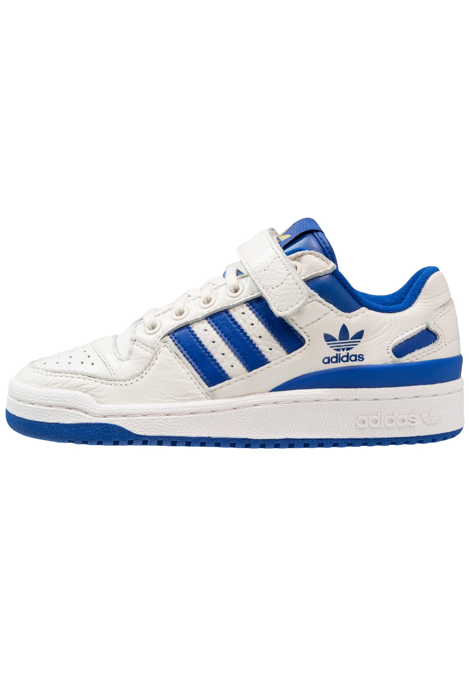 adidas Originals FORUM - Sneakers laag - chalk white/collegiate royal/gold  metallic/crème - Zalando.nl