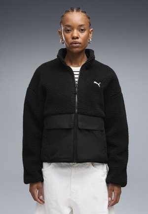 Puma, RE:FIBRE SHERPA JACKET W - Fleecejakke - black