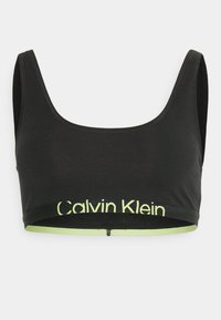 Calvin Klein Underwear UNLINED BRALETTE - Bustino - black/sunny lime