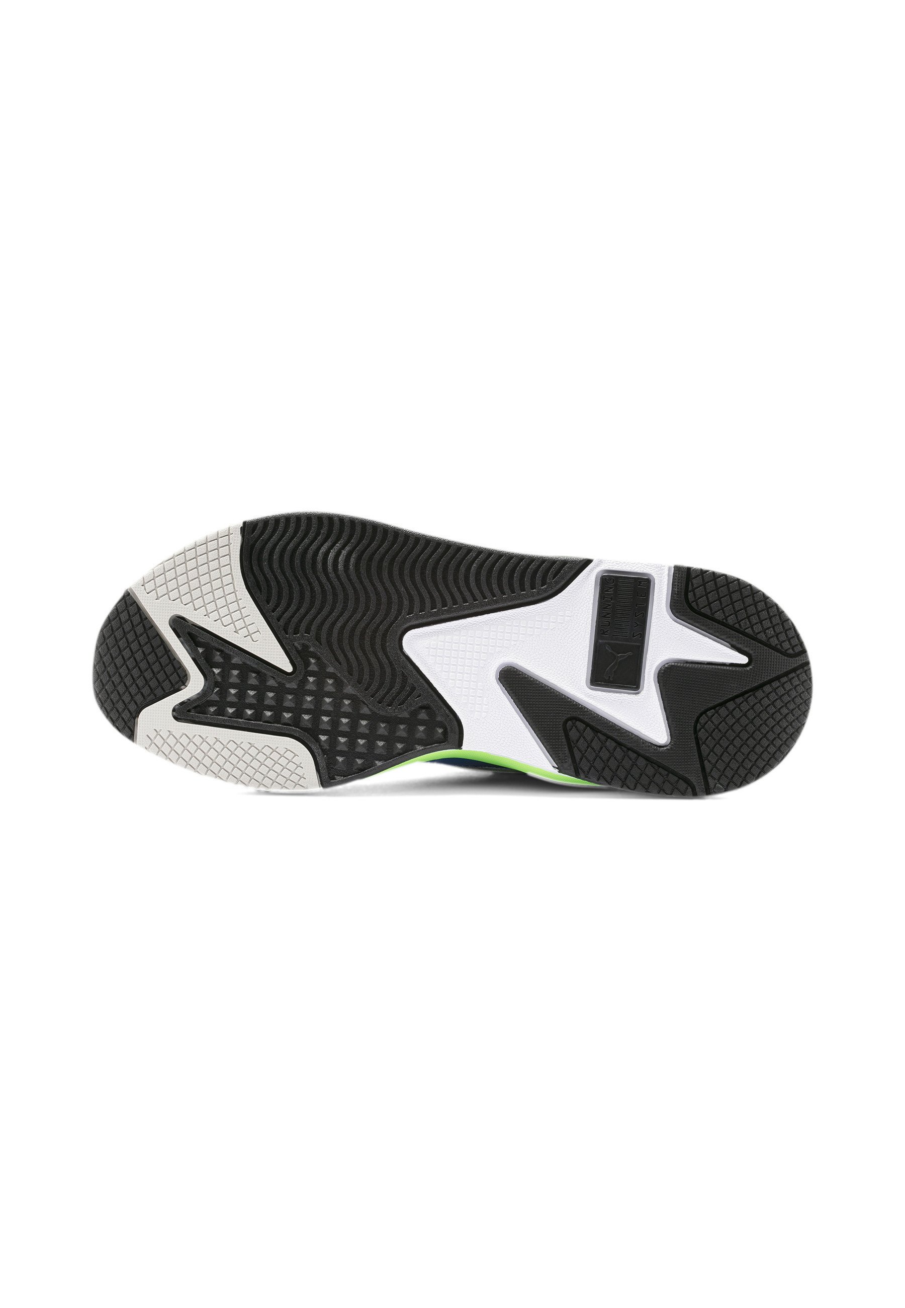 Puma RS-X³ PUZZLE SOFT - Sneaker low - white-electric blue lemonade/weiß -  Zalando.de