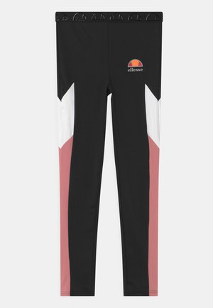 FLORRAL UNISEX - Collants - black/pink