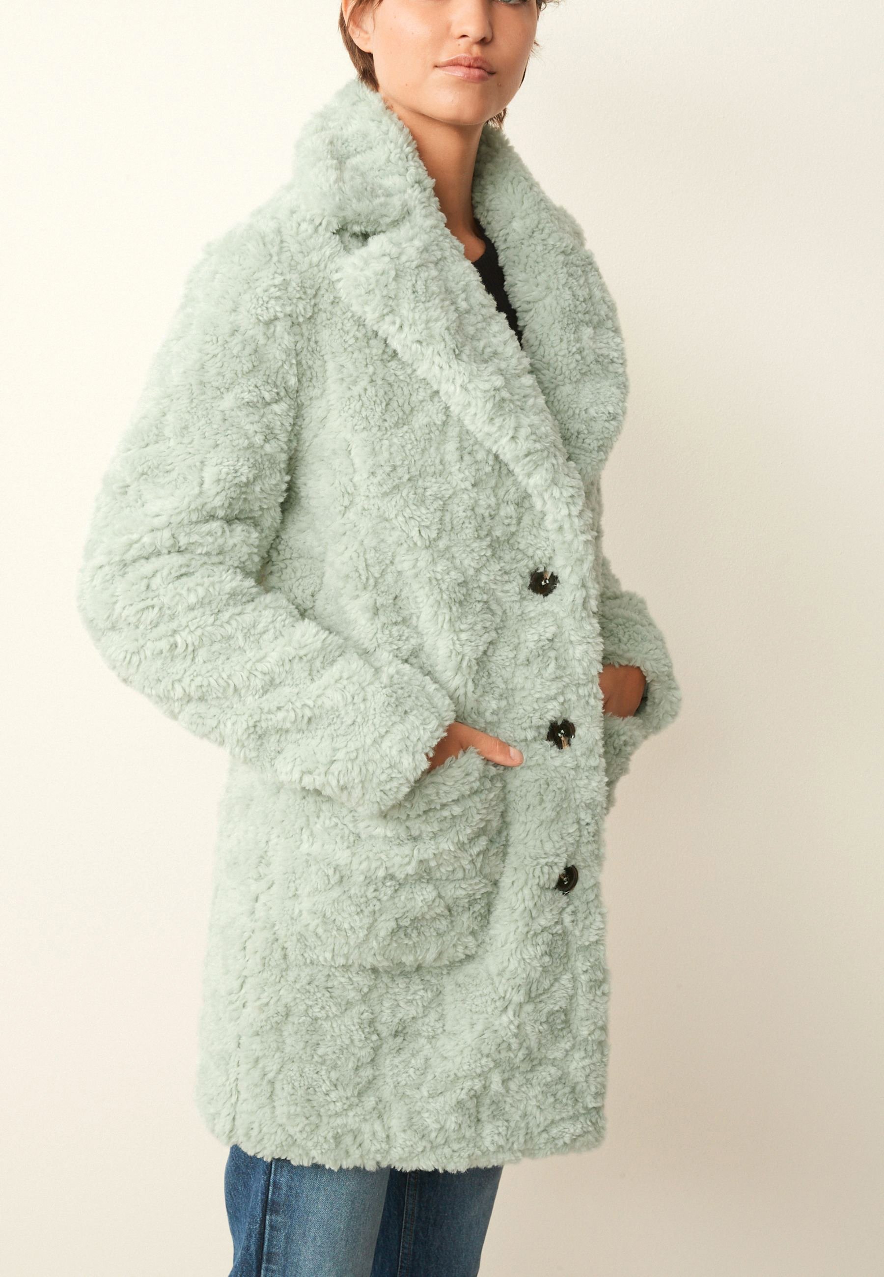 mint teddy coat