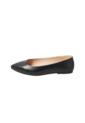 WIDE FIT POINTED  - Ballerina's - black
