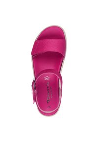 Tamaris Sandali con zeppa - fuxia