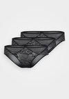 SEXY LACE BRAZILIAN 3 PACK - Kratke gaće - black