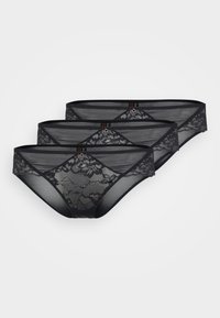 SEXY LACE BRAZILIAN 3 PACK - Slip - black