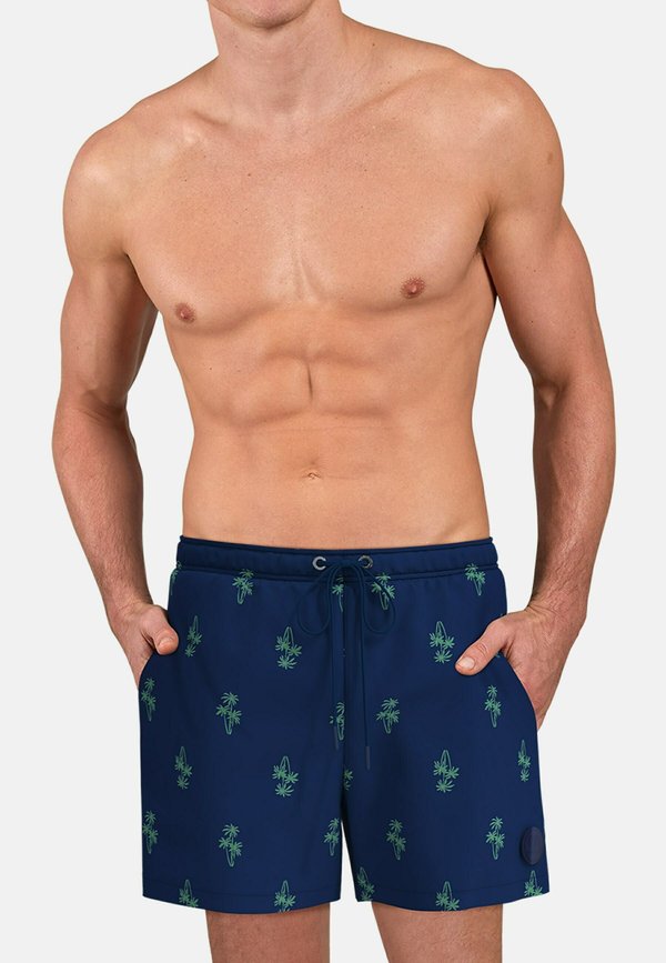 Badeshorts - blau dunkel allover