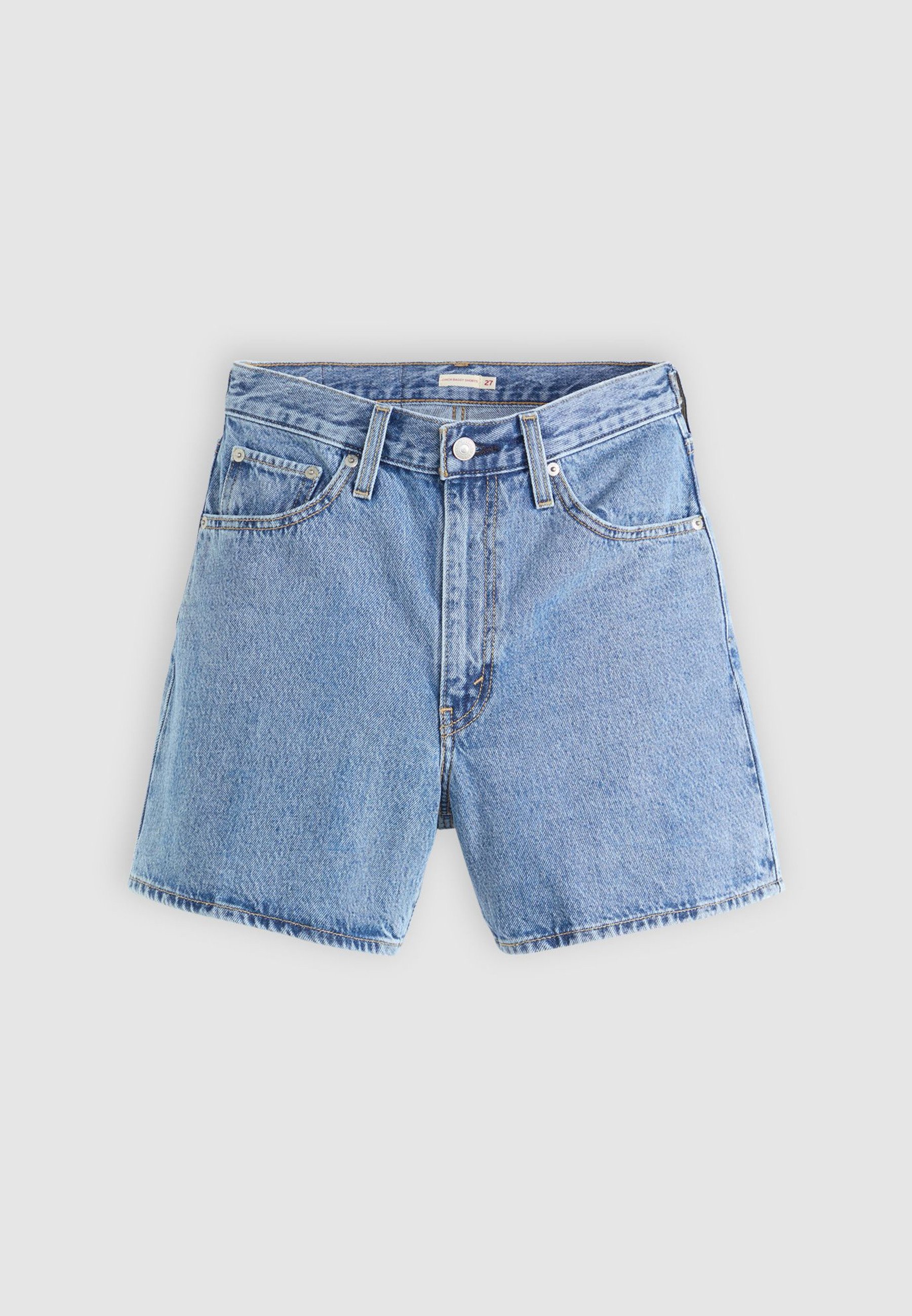 Levi's® CINCH MID THIGH SHORT - Jeansshort - twisted stone/blauw