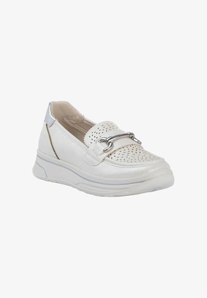 Amarpies, MOCASSINO DONNA - Scarpe senza lacci - bianco