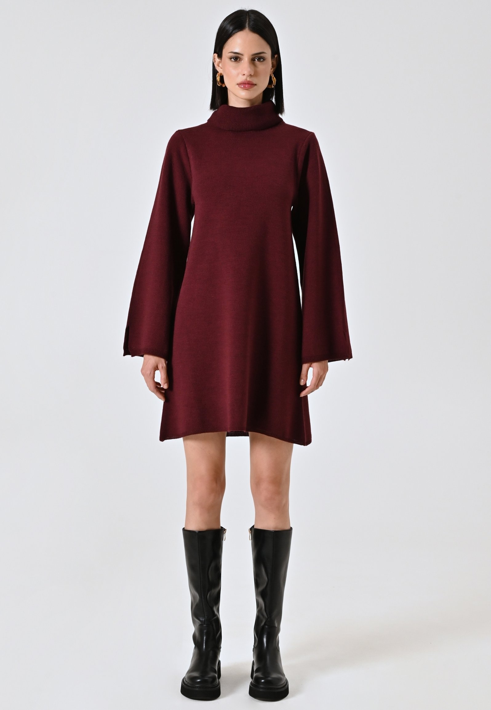 Rinascimento Abito in maglia red/bordeaux