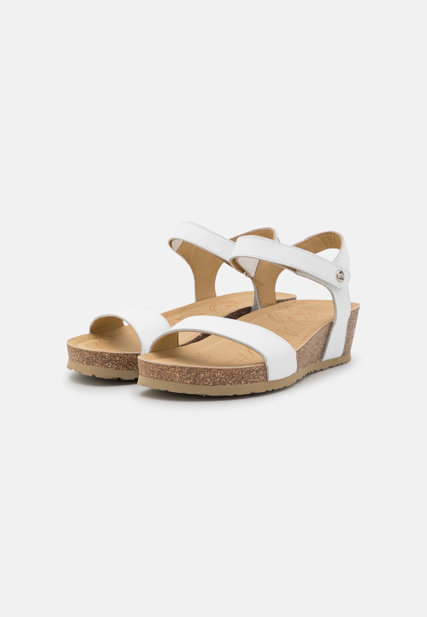 Panama Jack CAPRI BASICS - Sandalen met plateauzool - white/wit - Zalando.nl