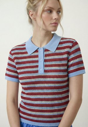 HYPEDROP, POLOSHIRT HDPRIYA SS FITTED - Poloshirts - oxblood red1