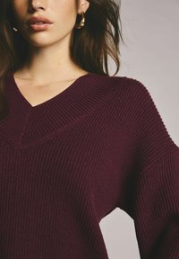 Next V-NECK - Strickpullover - pink berry