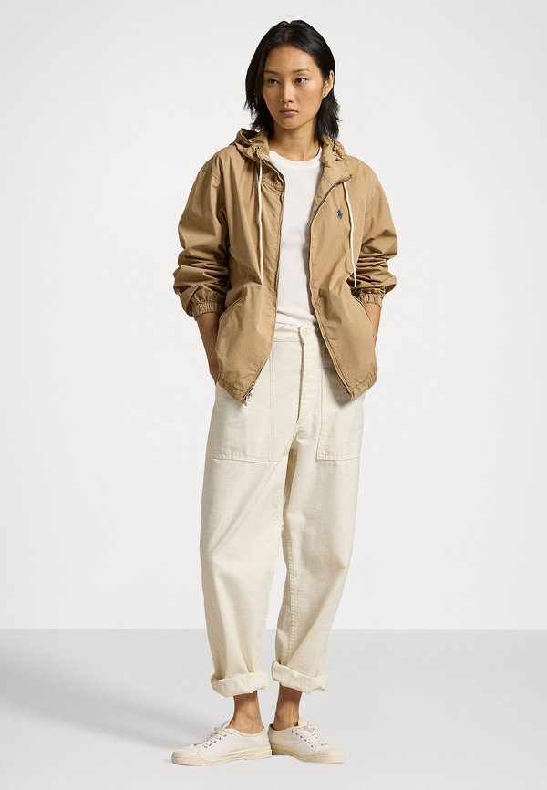 COTTON NYLON UNLINED WINDBREAKER - Windbreaker - cafe tan4