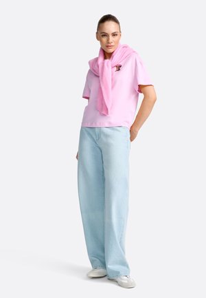 Nyomott mintás póló - soft orchid