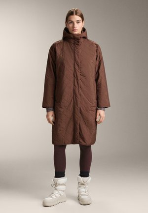 LONG WATER-REPELLENT FELLEX® AEROGEL PADDED - Zimný kabát - brown