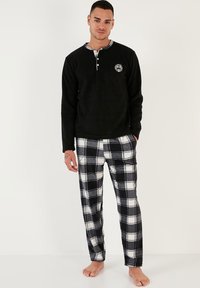 REGULAR FIT SET - Nattøj sæt - black white