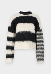 HUMBUG UNISEX - Stickad tröja - ecru/black