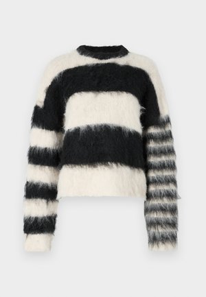 The Ragged Priest HUMBUG UNISEX - Strickpullover - ecru/black