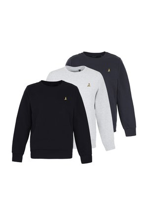 3PACK GDP - Sweatshirt - dark blue/mottled grey/grey