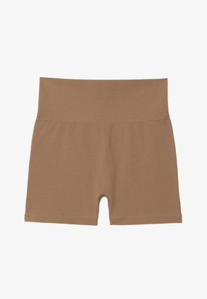 Even&Odd active MID RISE SEAMLESS BOOTY SHORTS - Pajkice - light brown