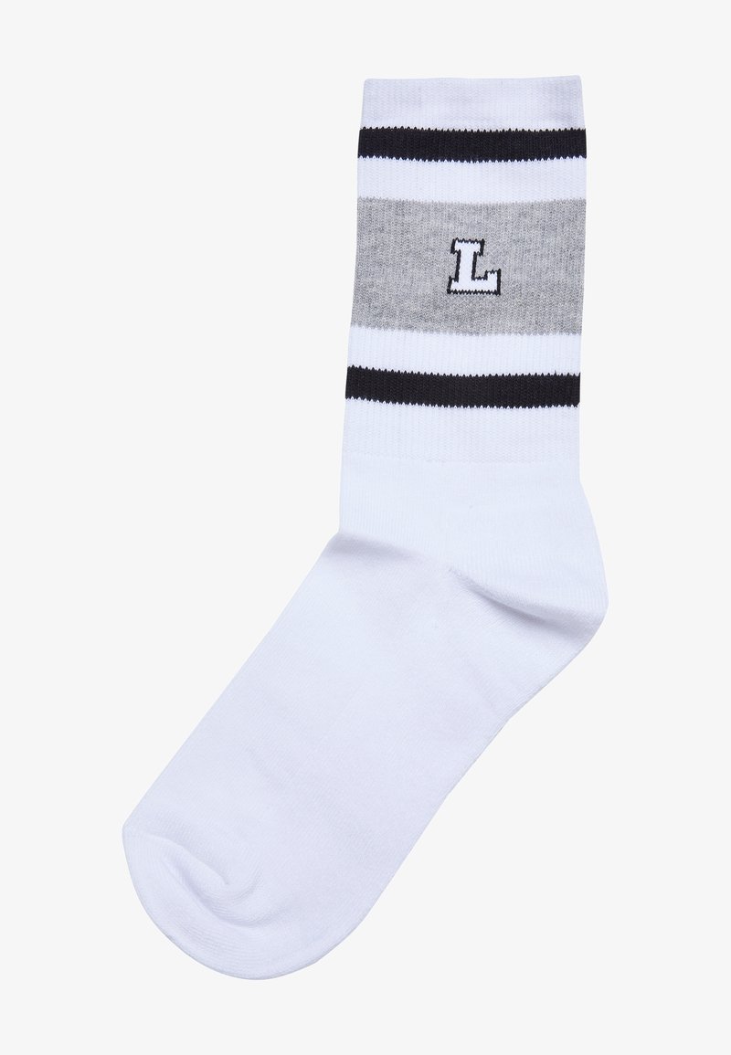 Urban Classics COLLEGE TEAM - Ponožky - black heathergrey white