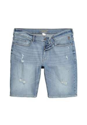 STHUGE, 5-POCKET BAGGY BELLY FIT DENIM BERMUDA SHORTS UP TO SIZE 72 - Denimshorts - denim blue