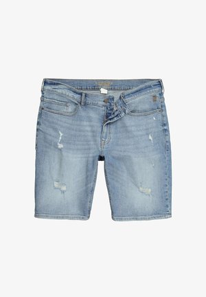 STHUGE, 5-POCKET BAGGY BELLY FIT DENIM BERMUDA SHORTS UP TO SIZE 72 - Denimshorts - denim blue