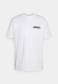 Carhartt WIP - UNIVERSITY SCRIPT - Printtipaita - white/black Pienoiskuva 1