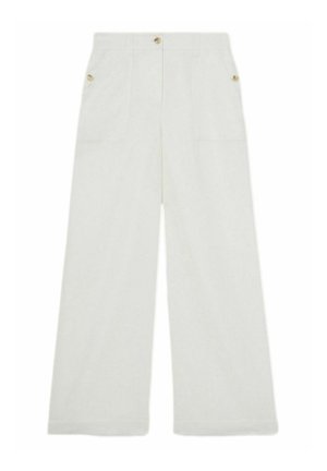 Reiss ASHBY WIDE LEG  - Pantaloni - white