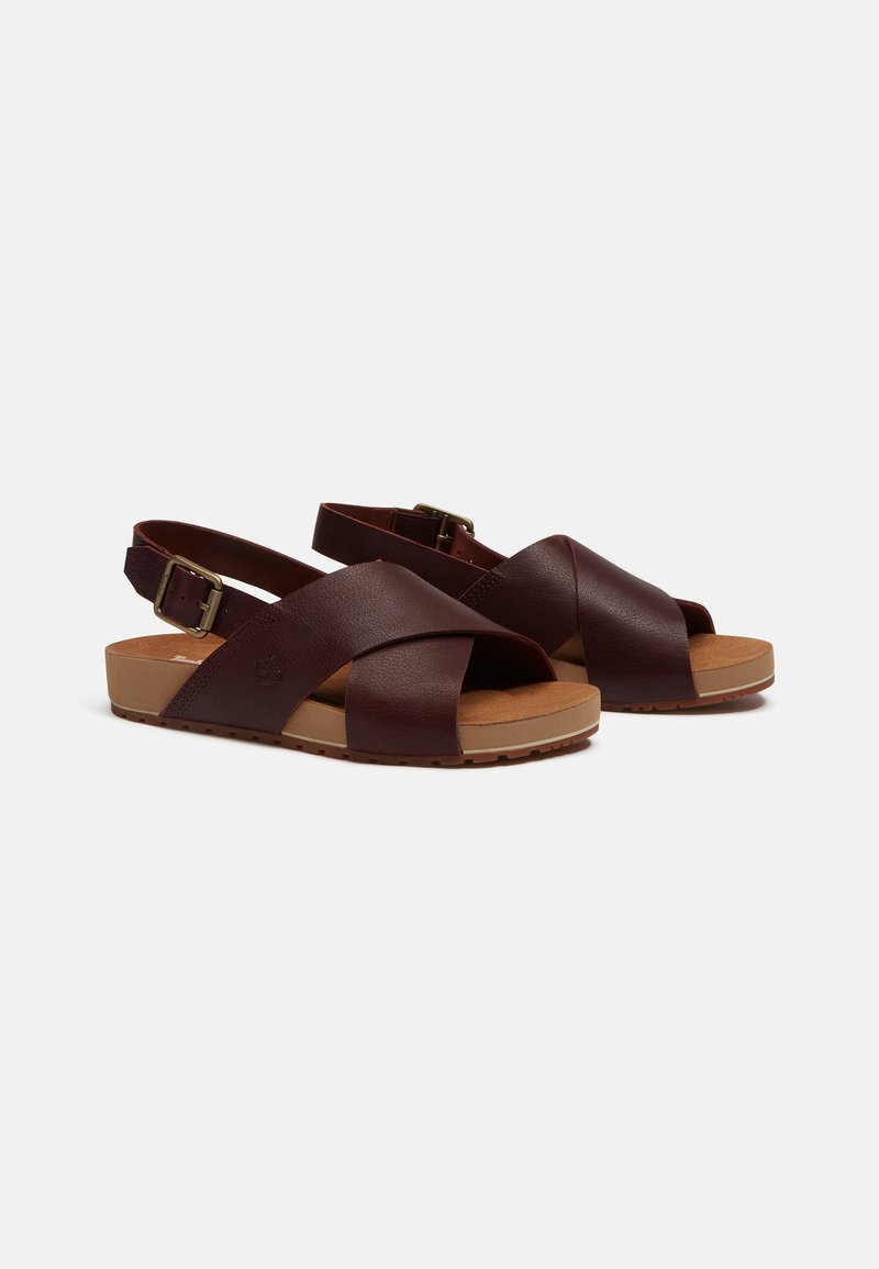Timberland MALIBU WAVES - Páskové sandály - burgundy