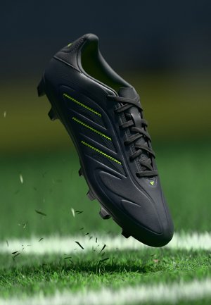 adidas Performance COPA PURE - Firm-ground football boots - core black/solid grey/lucid lemon