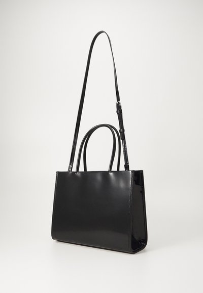 Tory Burch ELLA BIO PATENT SMALL TOTE - Borsa a mano - black