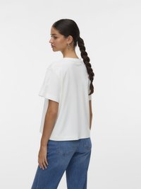 Vero Moda VMSARA METTE BOX JRS GA  - Marškinėliai su spaudiniu - snow white