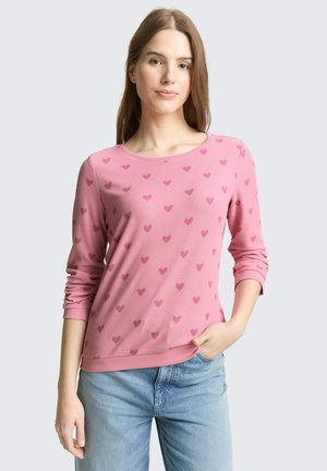 MIT HERZ-PRINT - Pullover - pink tonal heart print