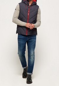 Superdry & Co Weste - mottled dark grey