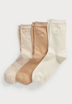 Polo Ralph Lauren CREW SOCK 3-PACK - Strumpor - beige