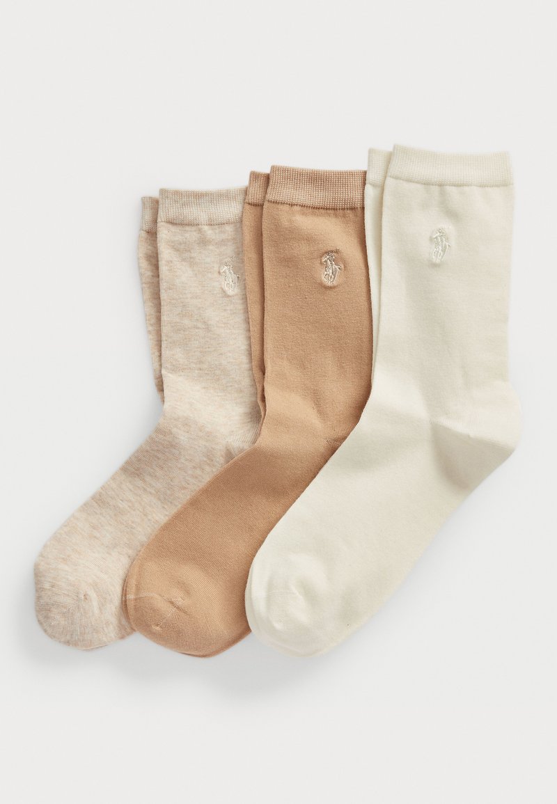 Polo Ralph Lauren CREW SOCK 3-PACK - Κάλτσες - beige